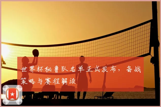 世界杯秘鲁队名单正式发布,备战策略与赛程解读